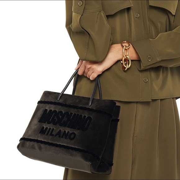 Moschino Velvet Tote - Picture 2 of 4